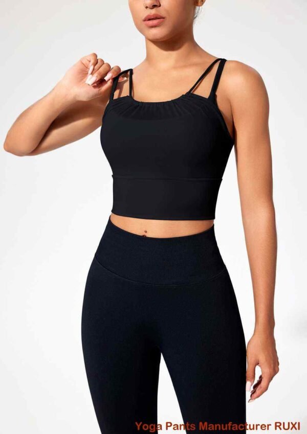 Sujetador deportivo negro definitivo para mujeres activas