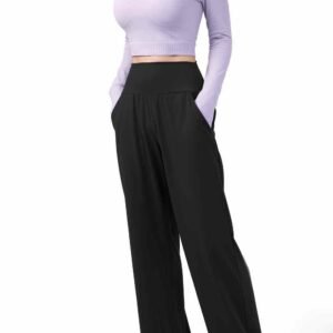 Leggings de cintura alta con efecto arrugado RUXI es631