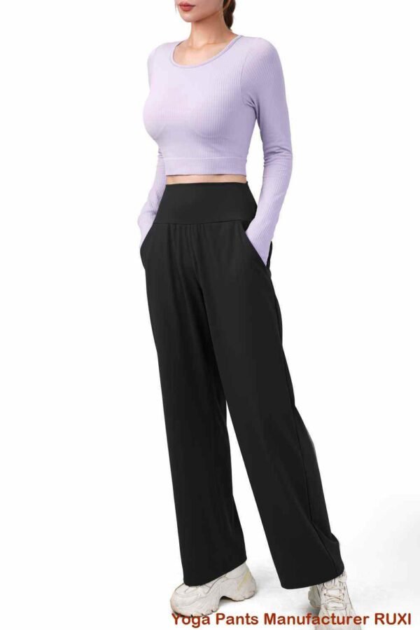 Leggings de cintura alta con efecto arrugado RUXI es631