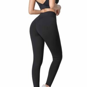 Pantalones de yoga capri de algodón de ajuste cómodo RUXI