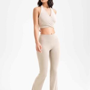Pantalones de yoga acampanados Leggings elásticos cómodos