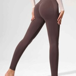 Conjunto de pantalones de yoga con top corto sin costuras