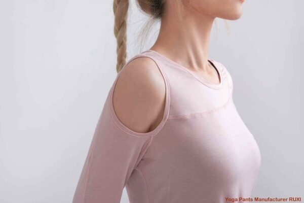 Sujetador deportivo de canalé blanco para mujer RUXI