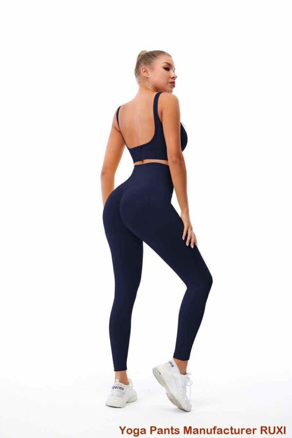 Leggings de yoga de cintura alta de color verde oliva RUXI