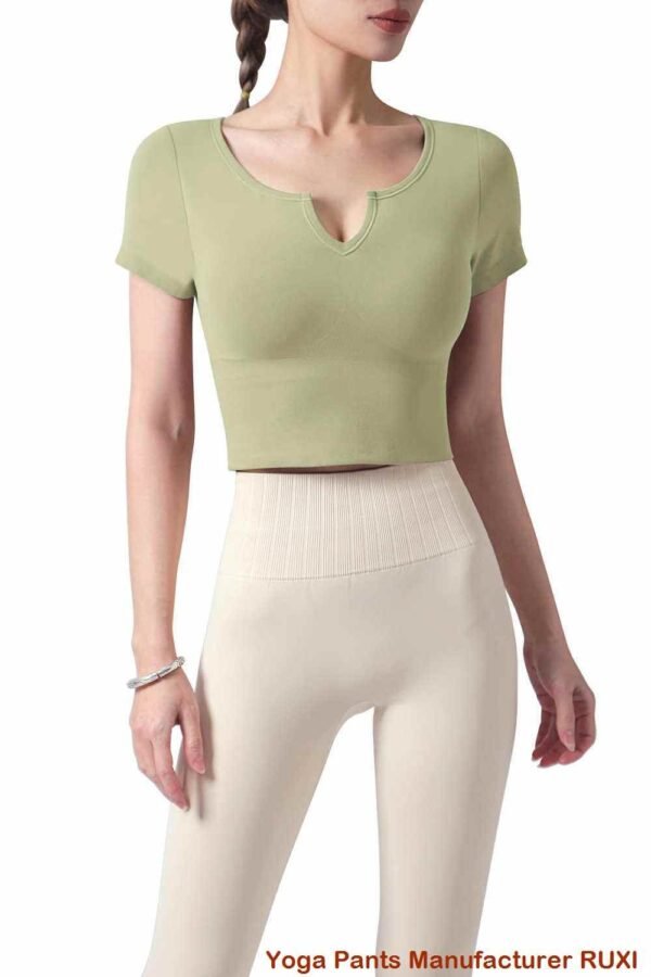 Pantalones de yoga de poliéster de alto rendimiento RUXI