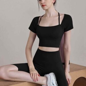 Leggings cómodos de algodón con bolsillos para mujer RUXI