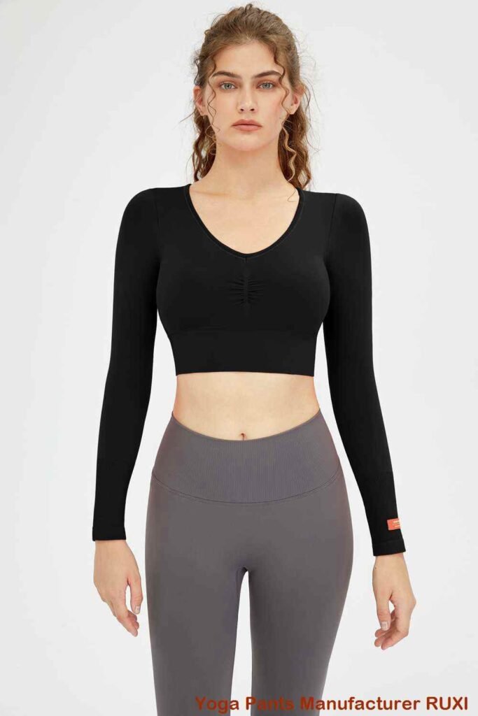 Pantalones cortos deportivos negros para mujer RUXI es3455