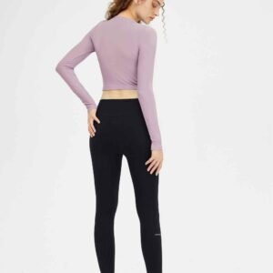 Leggings acampanados de color marrón oscuro RUXI es626