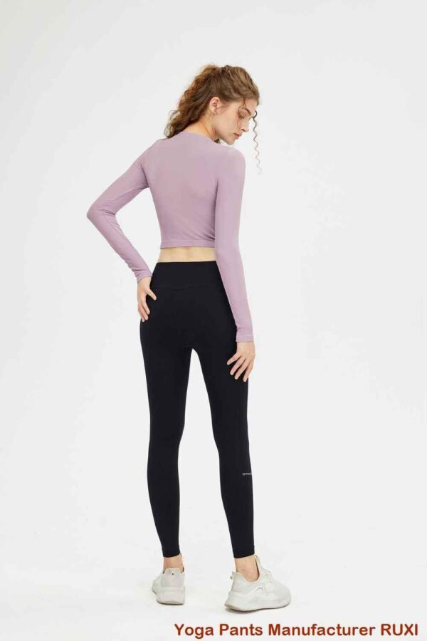 Leggings acampanados de color marrón oscuro RUXI es626