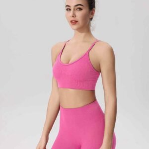 Pantalones de yoga color melocotón RUXI es870