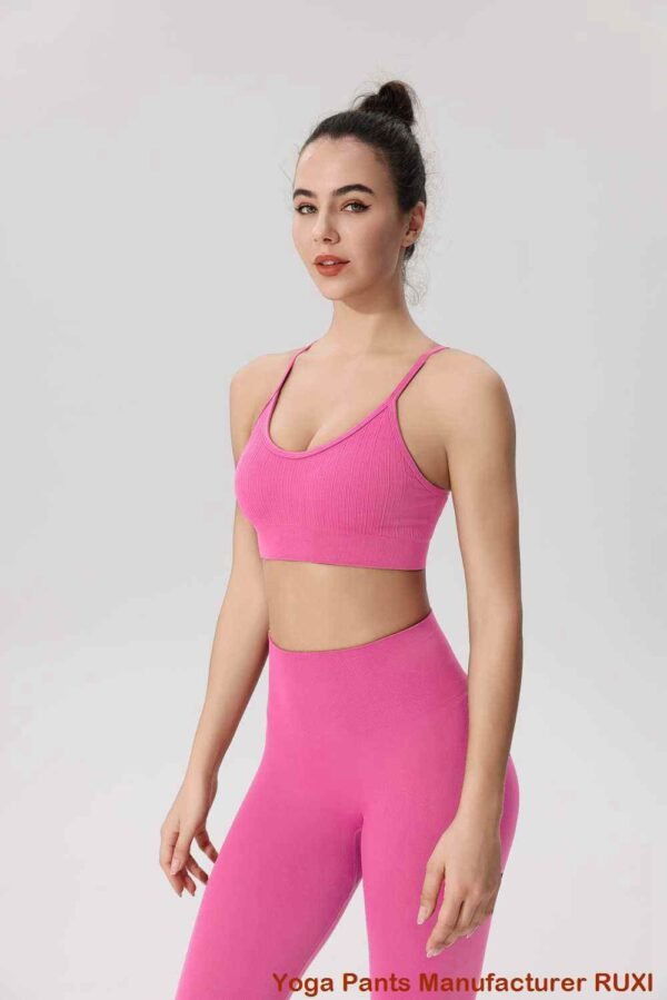 Pantalones de yoga color melocotón RUXI es870
