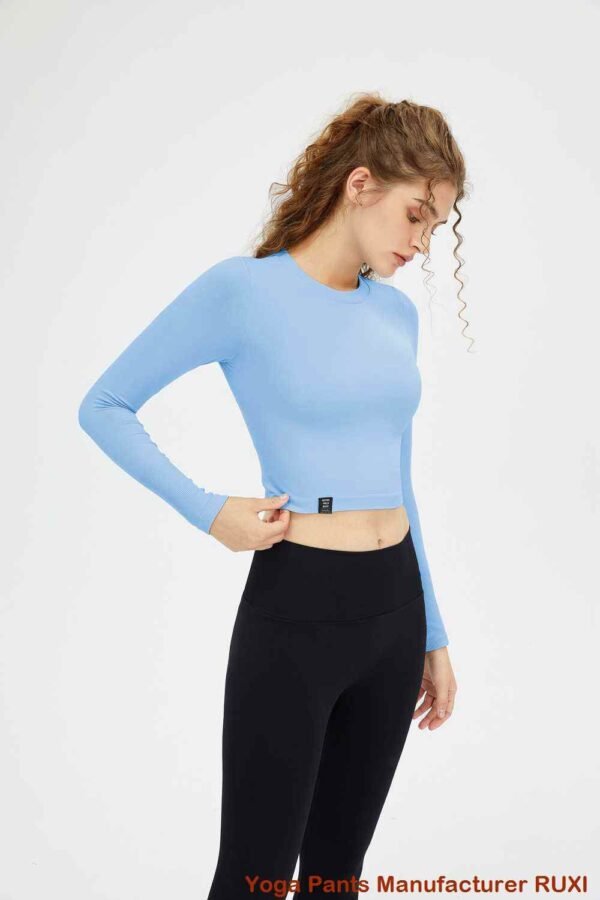 Pantalones de yoga con textura de panal para mujer RUXI