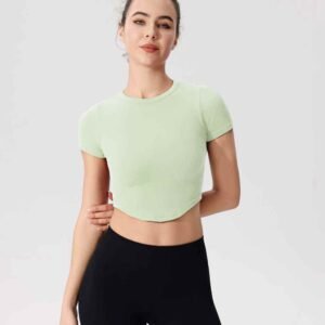 Leggings clásicos de cintura alta y fruncidos RUXI es384