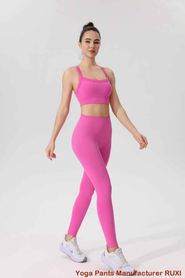 Pantalones de cintura alta con bolsillos RUXI es426
