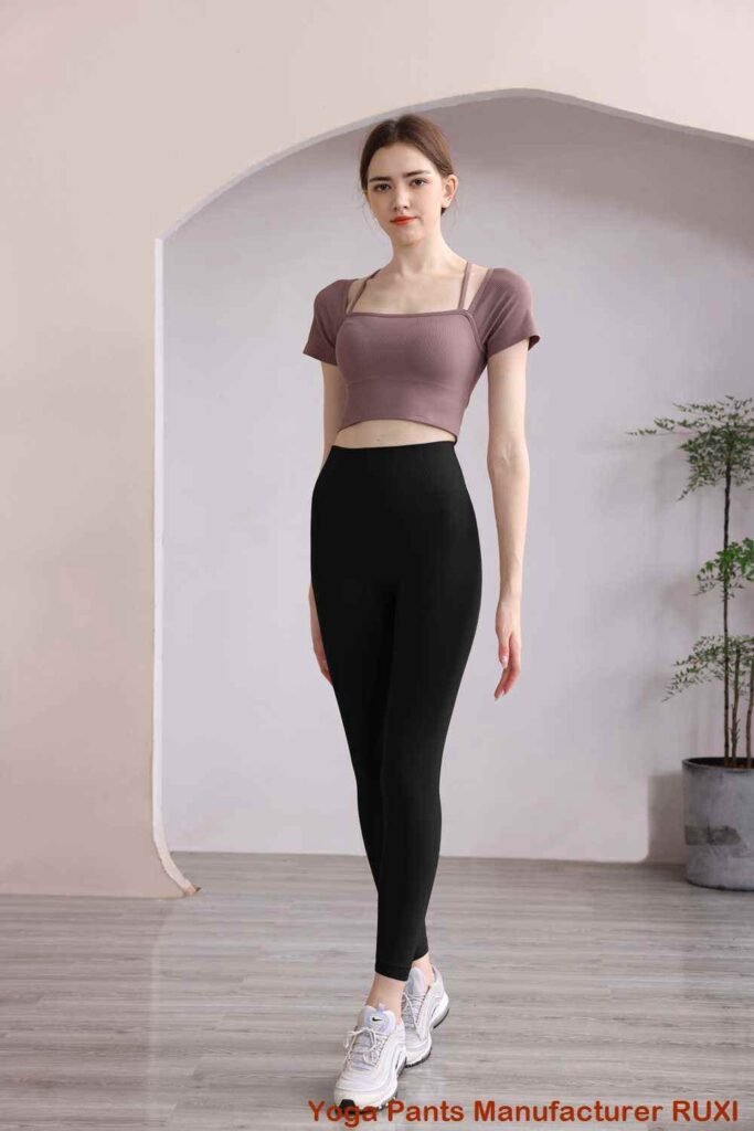 Pantalones cortos ajustados de cintura alta para mujer