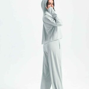 Leggings de yoga grises suaves para mujer RUXI es610