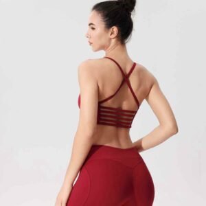Pantalones de yoga con parte superior enrollable RUXI