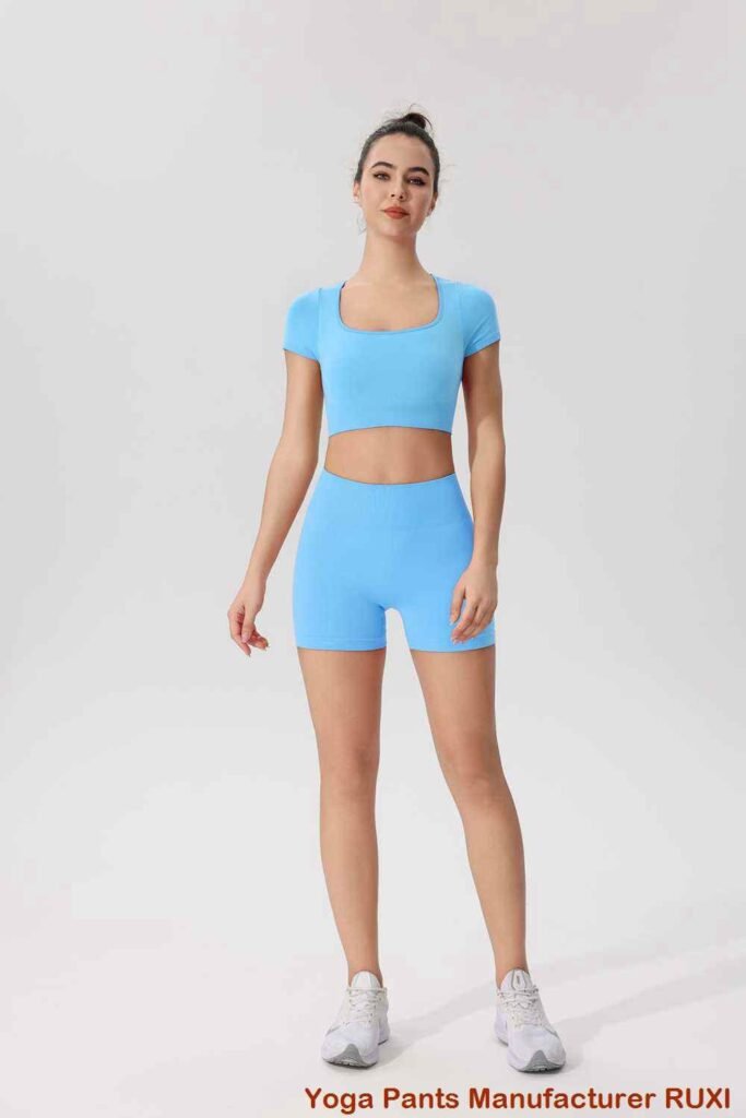 Pantalones cortos de yoga holgados para mujer RUXI es3910