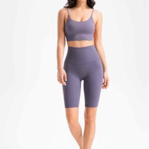 Pantalones de yoga capri blancos para mujer RUXI es826