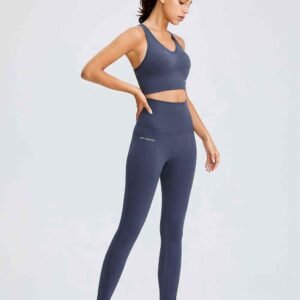 Sujetador deportivo verde claro sin costuras para mujer