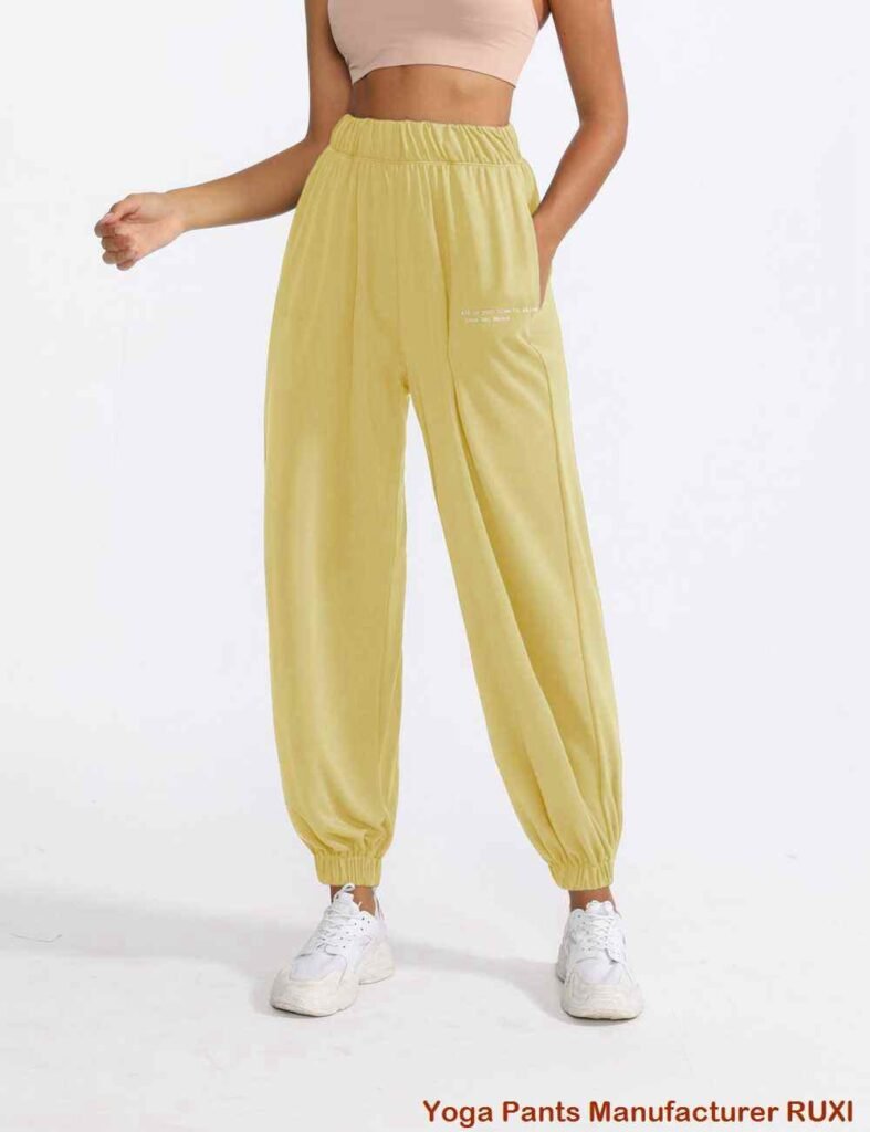 Pantalones cortos de yoga con cinturilla plegable RUXI