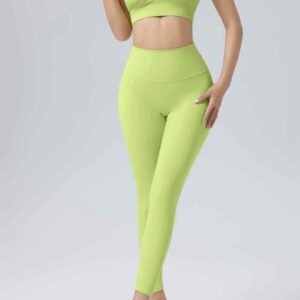 Pantalones de yoga acampanados de color gris claro RUXI