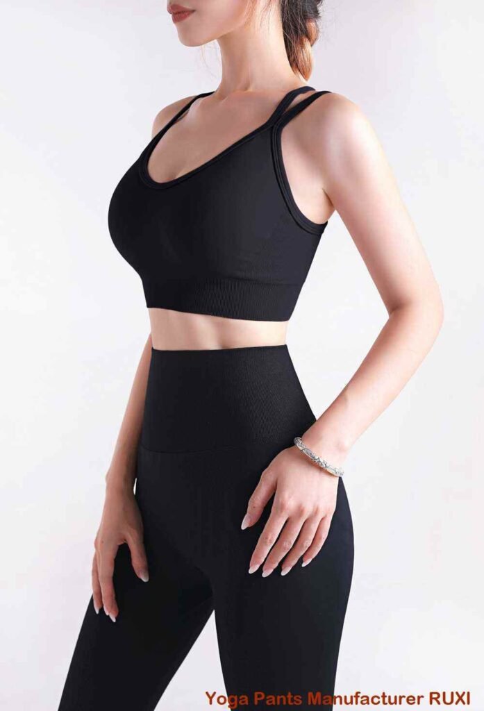 Pantalones cortos de yoga para mujer con bolsillos RUXI