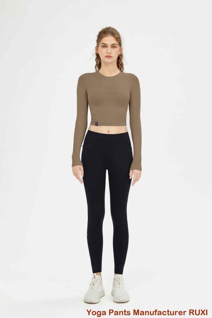 Pantalones cortos deportivos de canalé ultra suave RUXI