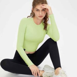 Leggings deportivos elásticos de cintura alta y fruncidos
