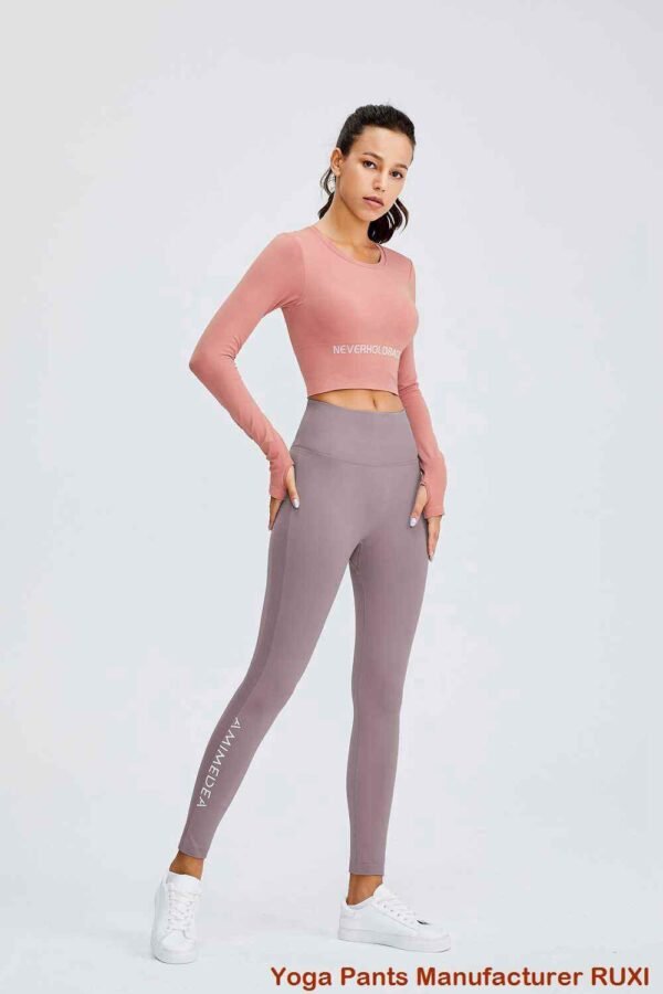 Pantalones de yoga con estampado de sirena para mujer RUXI