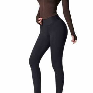 Pantalones de cintura alta con bolsillos para mujer RUXI