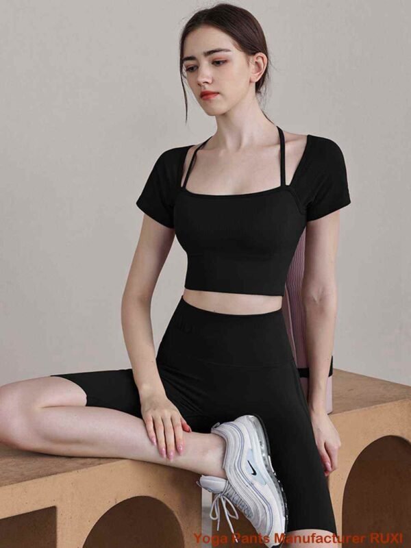 Leggings de yoga cortos de ajuste cómodo para mujer RUXI